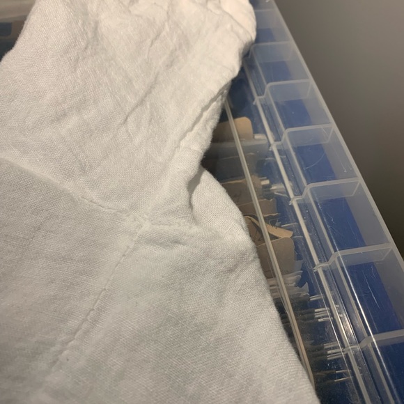 Linen Button Down Tee Shirt - Picture 7 of 8